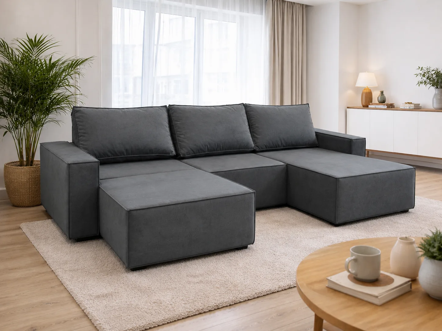 Диван DobryyYA Loft с разложенной одной секцией Диван DobryyYA Loft с разложенной одной секцией