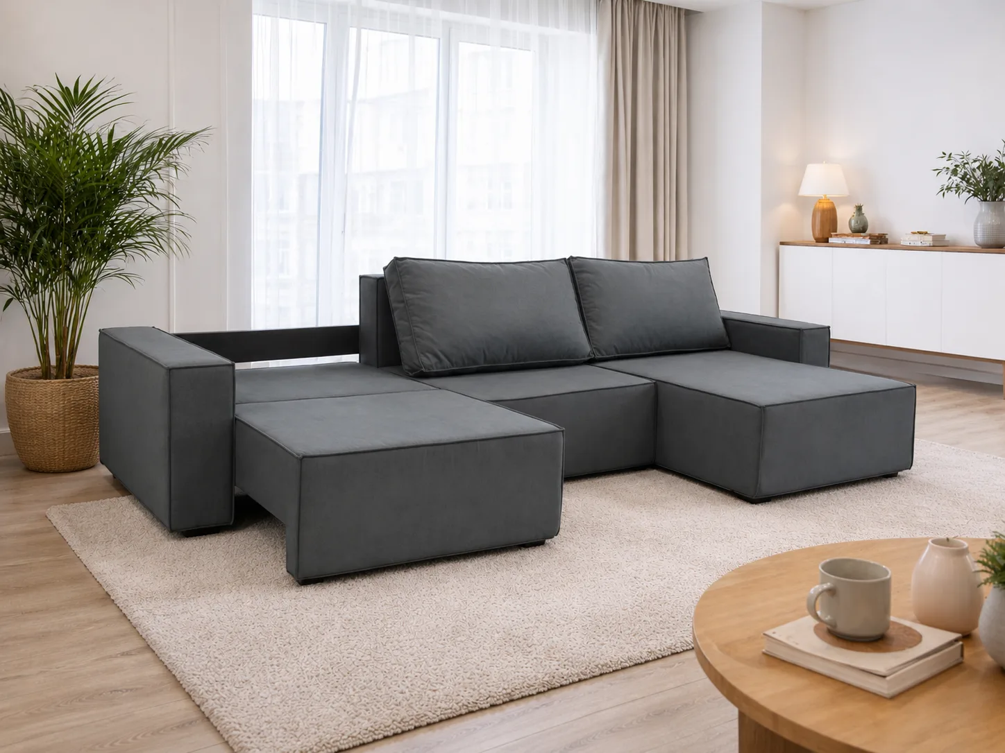 Диван DobryyYA Loft с разложенной секцией без подушки Диван DobryyYA Loft с разложенной секцией без подушки